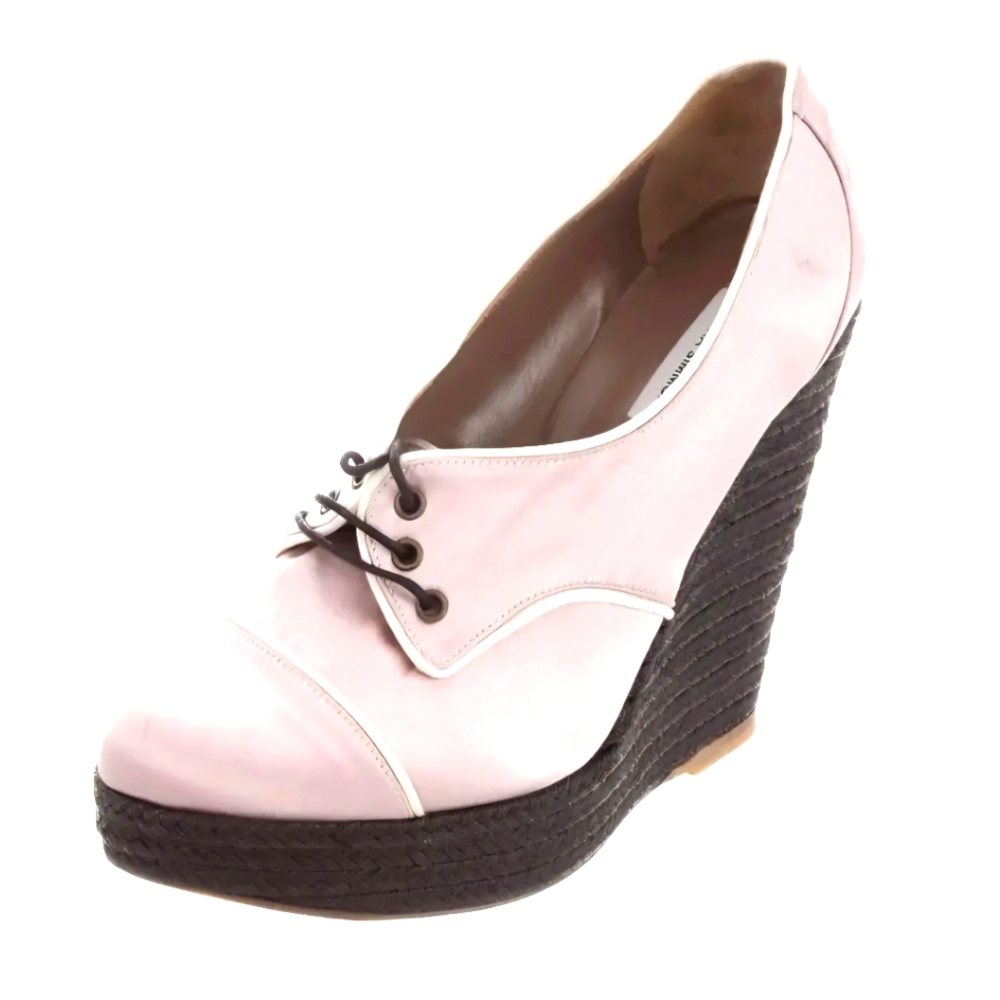 Tabitha Simmons Satin Lace Up Shoes